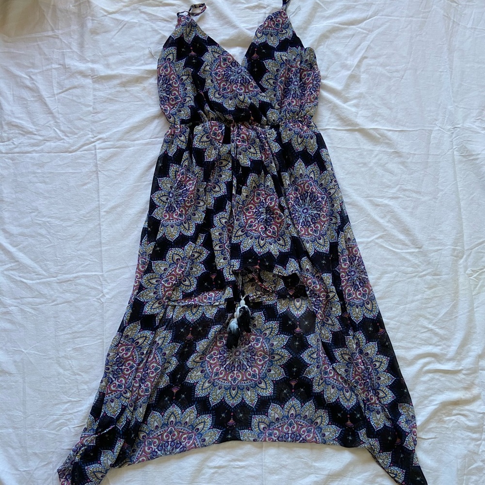High-low romper